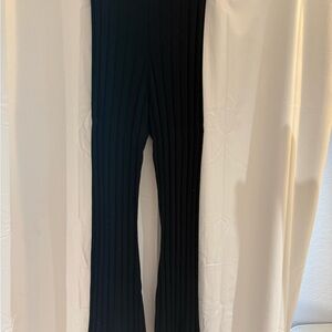 H&M Black Ribbed Kids Leggings